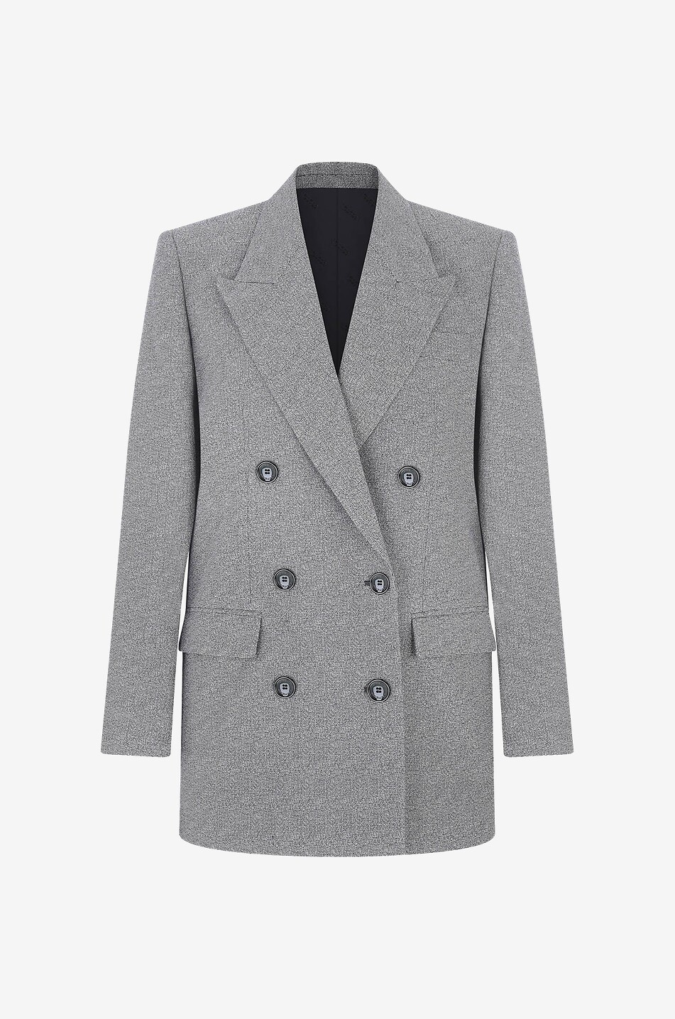 Blazer à boutonnage double effet tweed Nevim