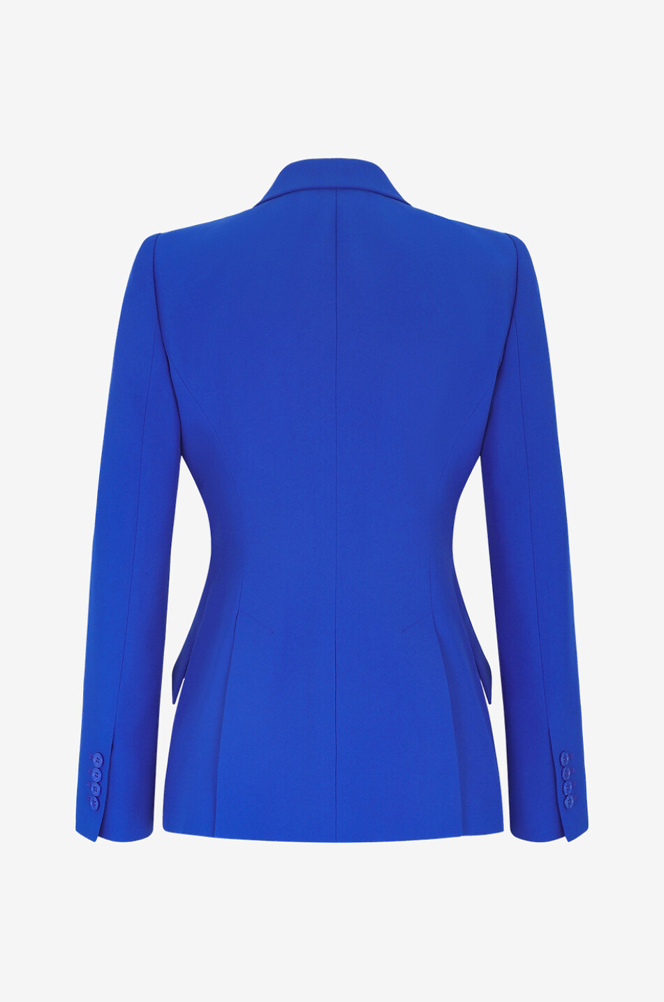 ALEXANDER McQUEEN Blazer asymétrique en crêpe Femme BLEU 2
