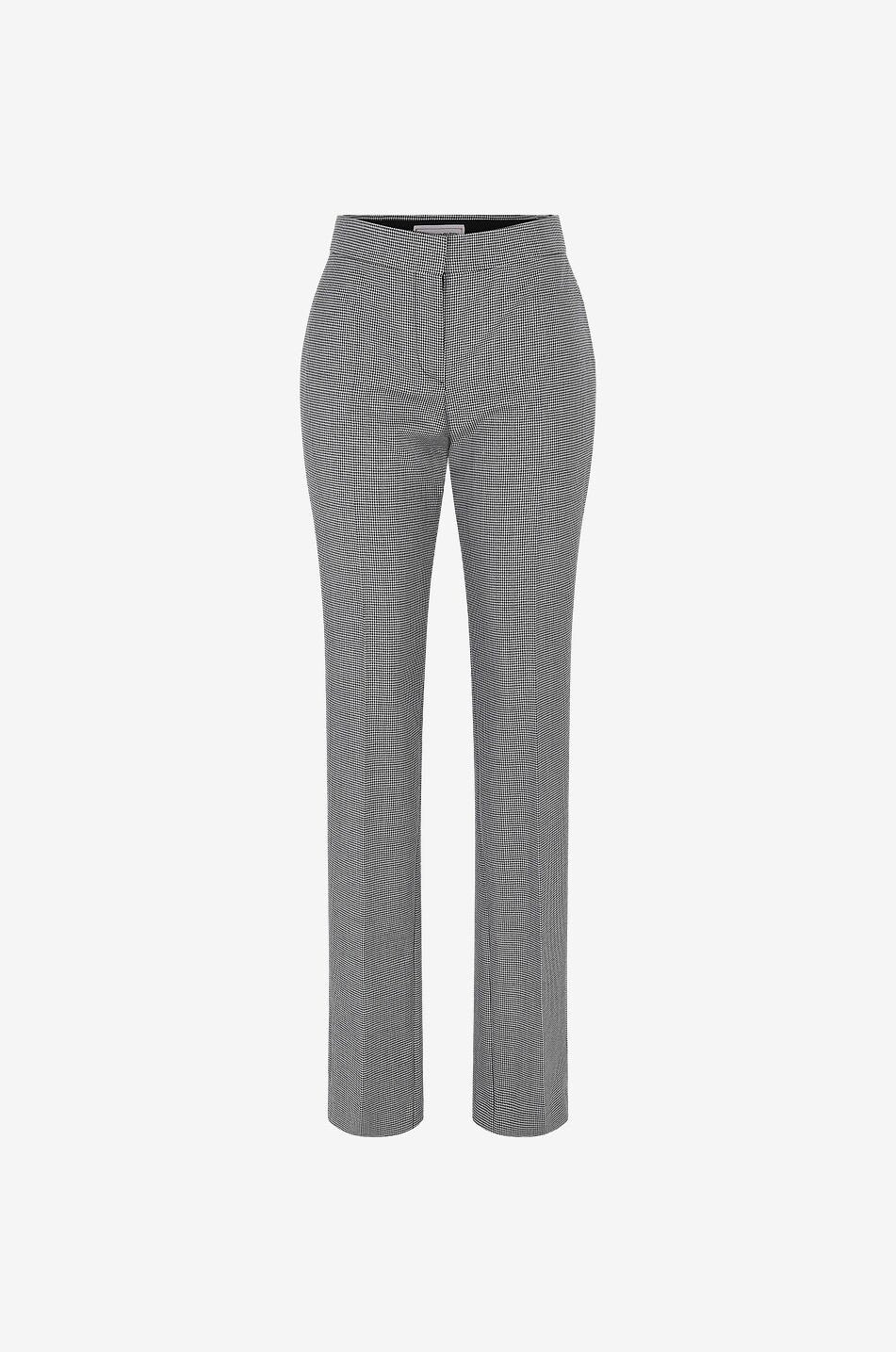 ALEXANDER McQUEEN Pantalon à motifs pied-de-poule The Long Cigarette Femme NOIR 1