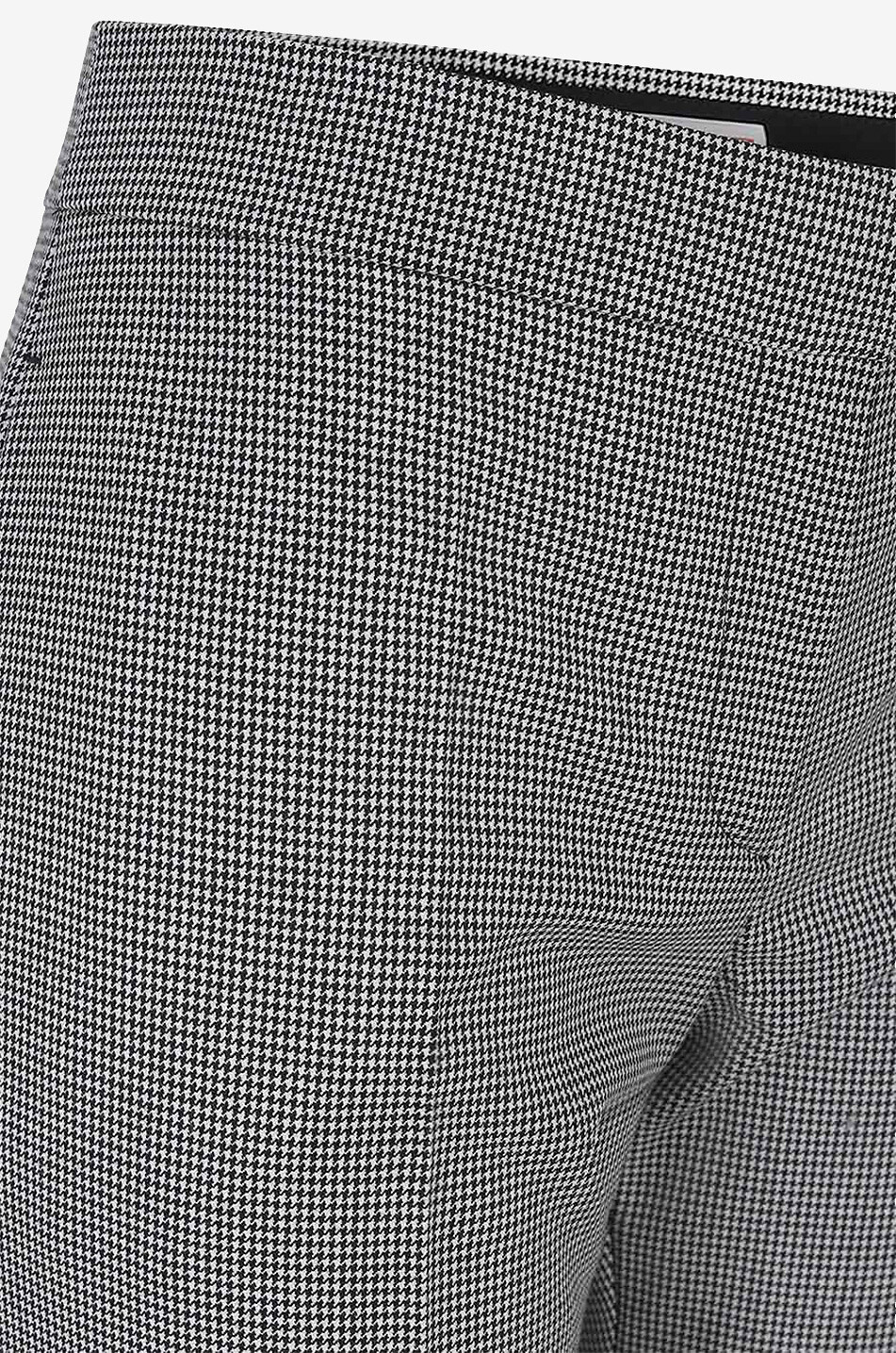ALEXANDER McQUEEN Pantalon à motifs pied-de-poule The Long Cigarette Femme NOIR 3
