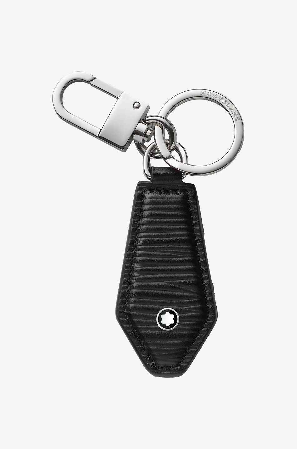MONTBLANC Porte-clés texturé écorce Meisterstück 4810 Homme NOIR 1