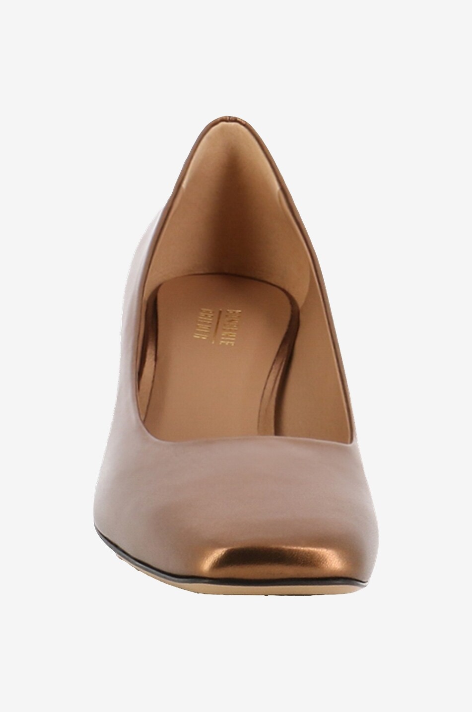 BONGENIE Metallic-Pumps mit Blockabsatz und quadratsicher Spitze Damen BRONZEFARBEN 2