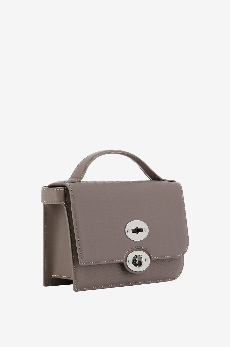 ZANELLATO Schultertasche aus Leder Ella Cachemire Blandine Luxethic Damen GRAU 2