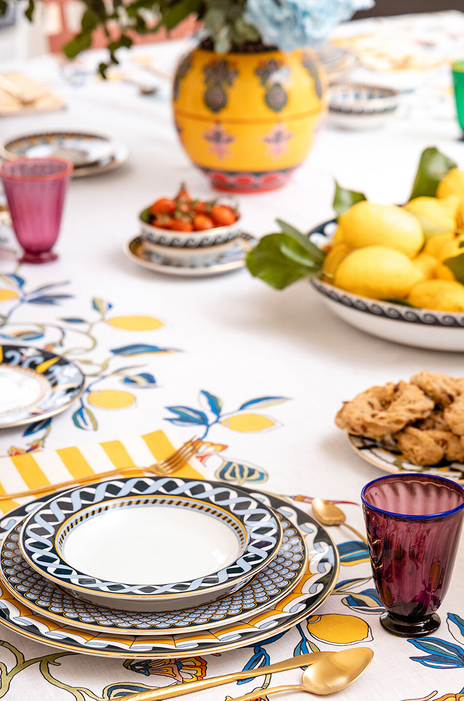 LA DOUBLEJ Assiette plate et assiette creuse en porcelaine Odysseus Maison MULTICOLORE 5