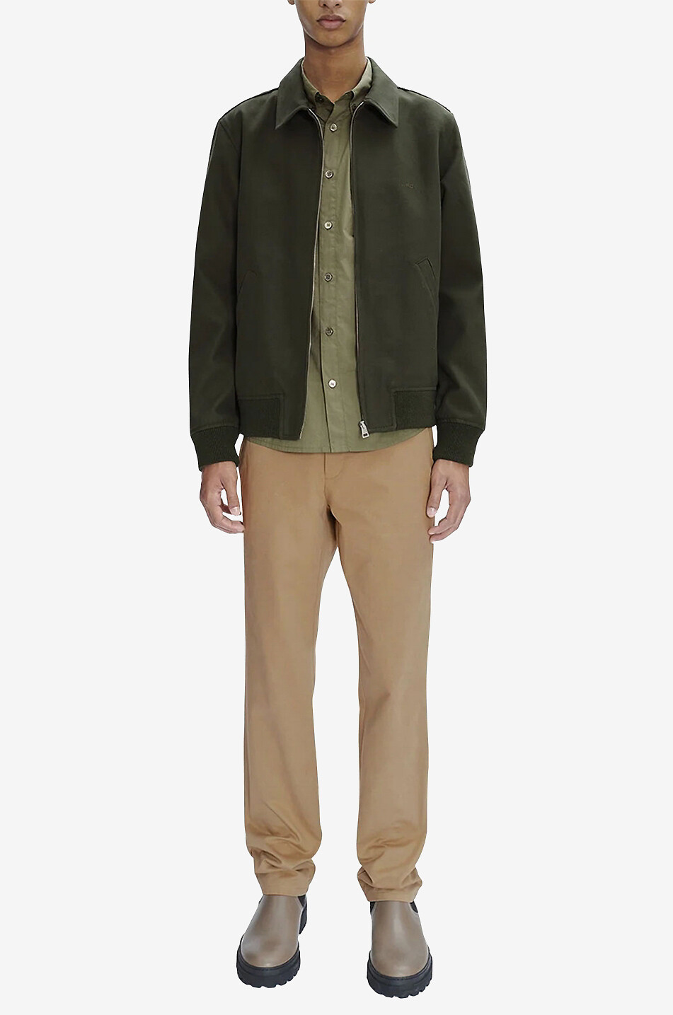 Blouson en gabardine brodé Sutherland