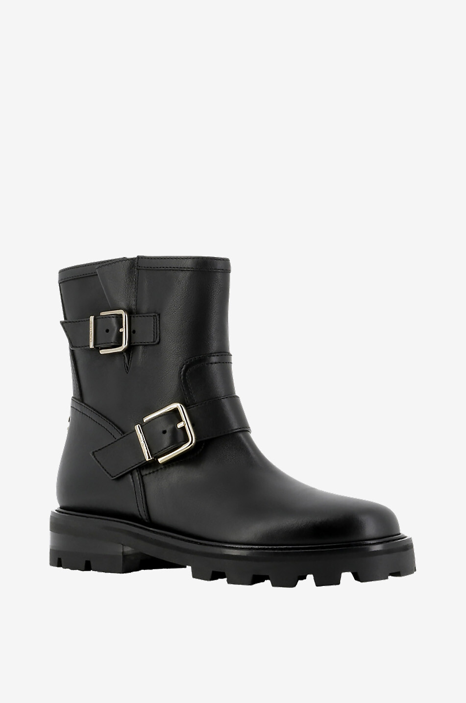 JIMMY CHOO Flacher Biker-Stiefeletten Youth II Damen SCHWARZ 1