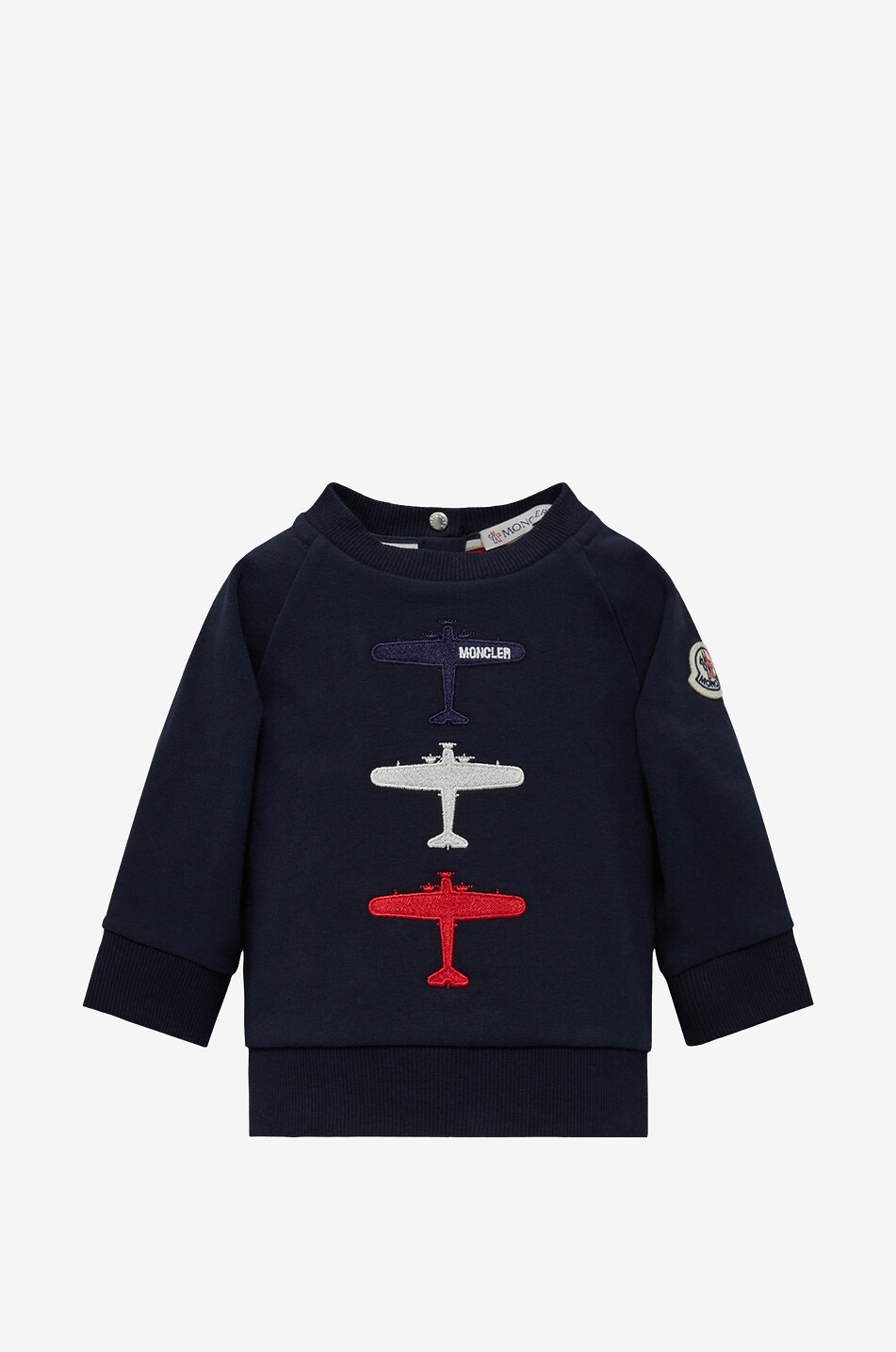Sweat-shirt bébé à col rond motif avions