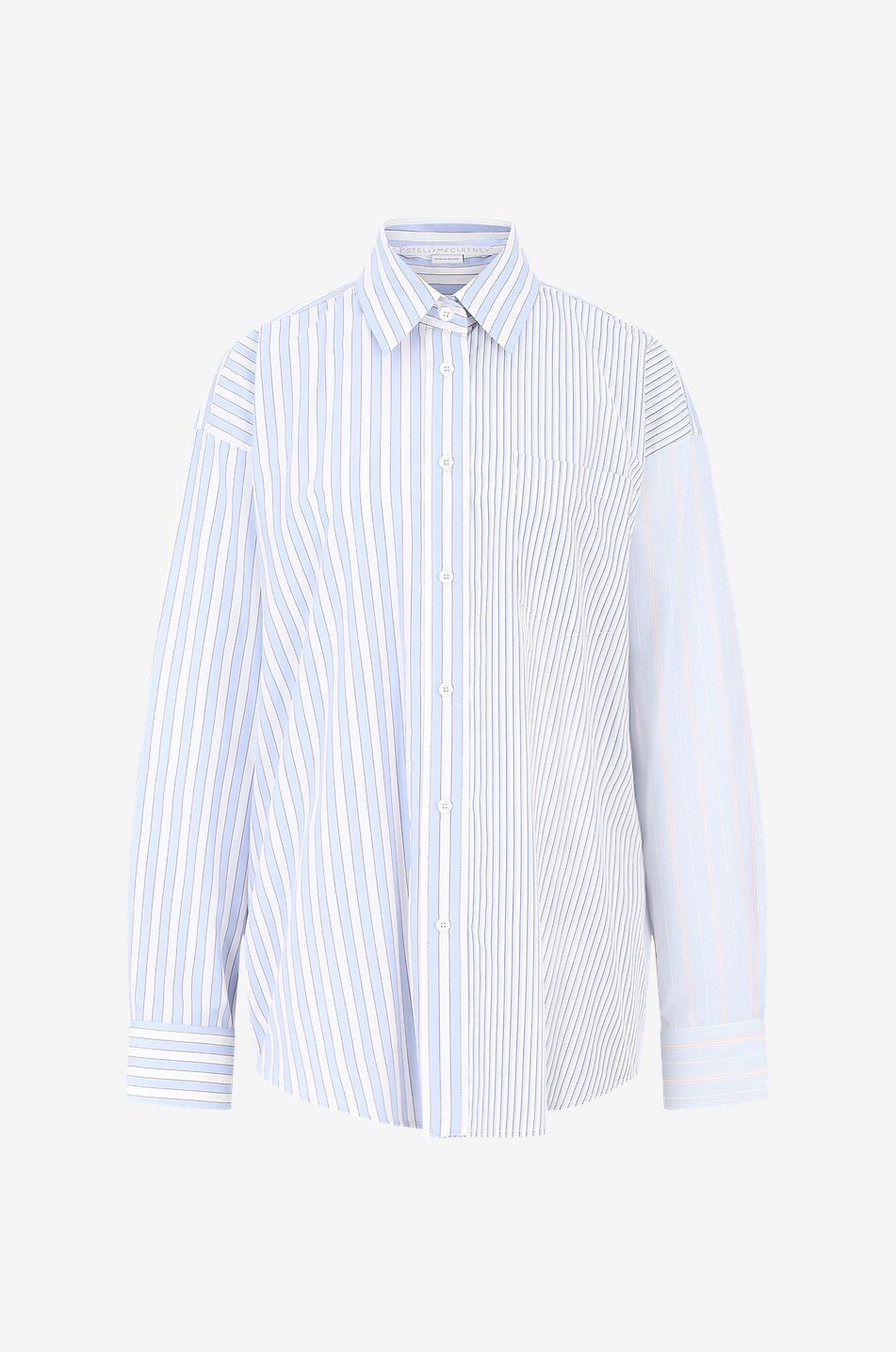 STELLA McCARTNEY Chemise oversize à patchwork rayé Femme MULTICOLORE 1