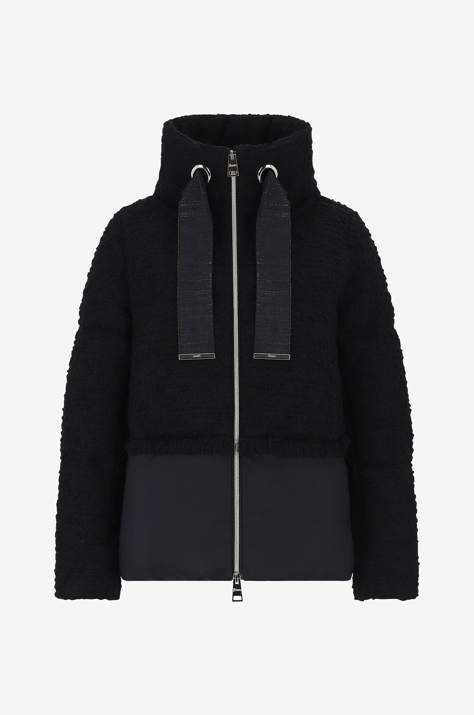 Cotton and virgin wool down jacket