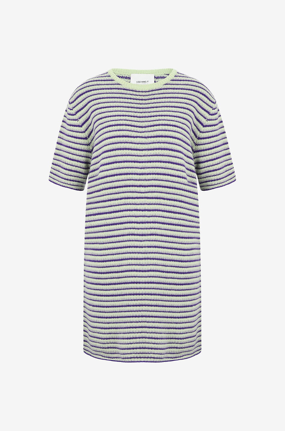 The Kian Dress cashmere short striped dress