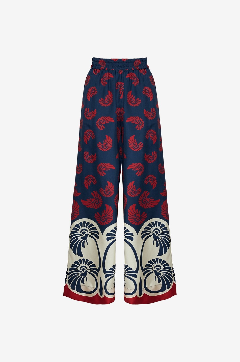 Weite Seidenhose Palazzo Palmetto Placé