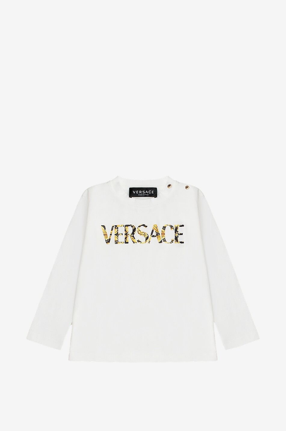 Barocco Versace baby long-sleeved T-shirt