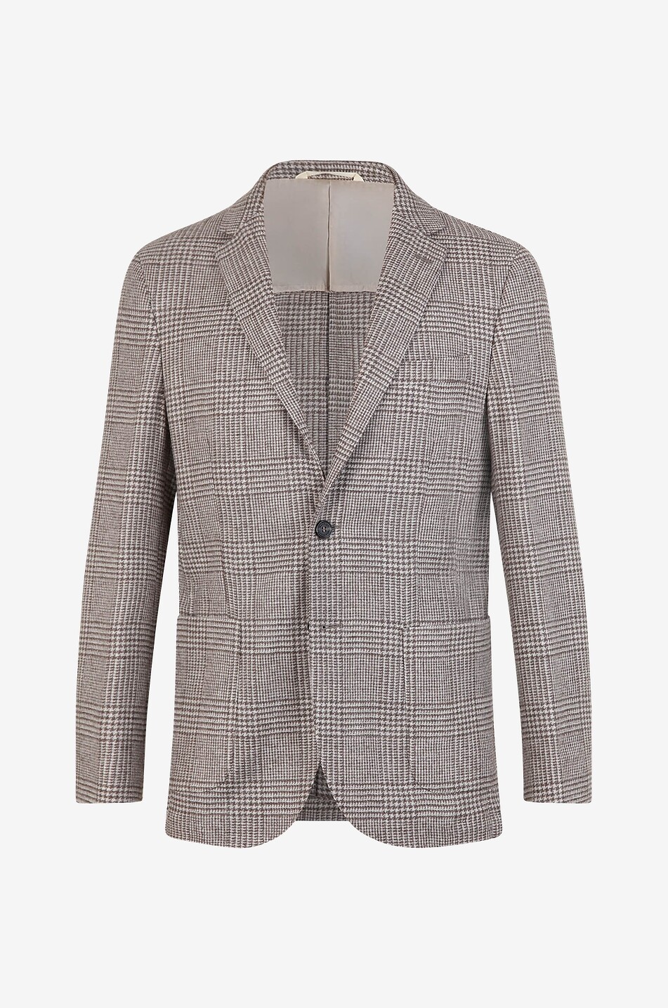 MAURIZIO BALDASSARI Supple glen check blazer Men BROWN 1