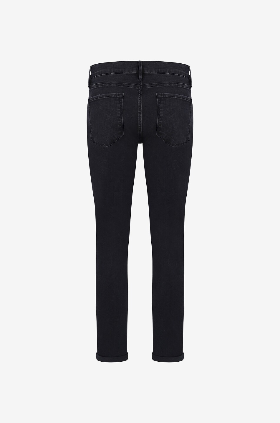 FRAME Jeans mit geradem Bein aus Baumwolle Le Garçon Damen SCHWARZ 2