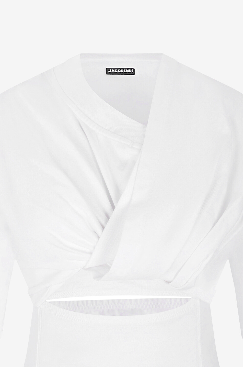 JACQUEMUS Mini robe à découpe La robe t-shirt Bahia Femme BLANC 3