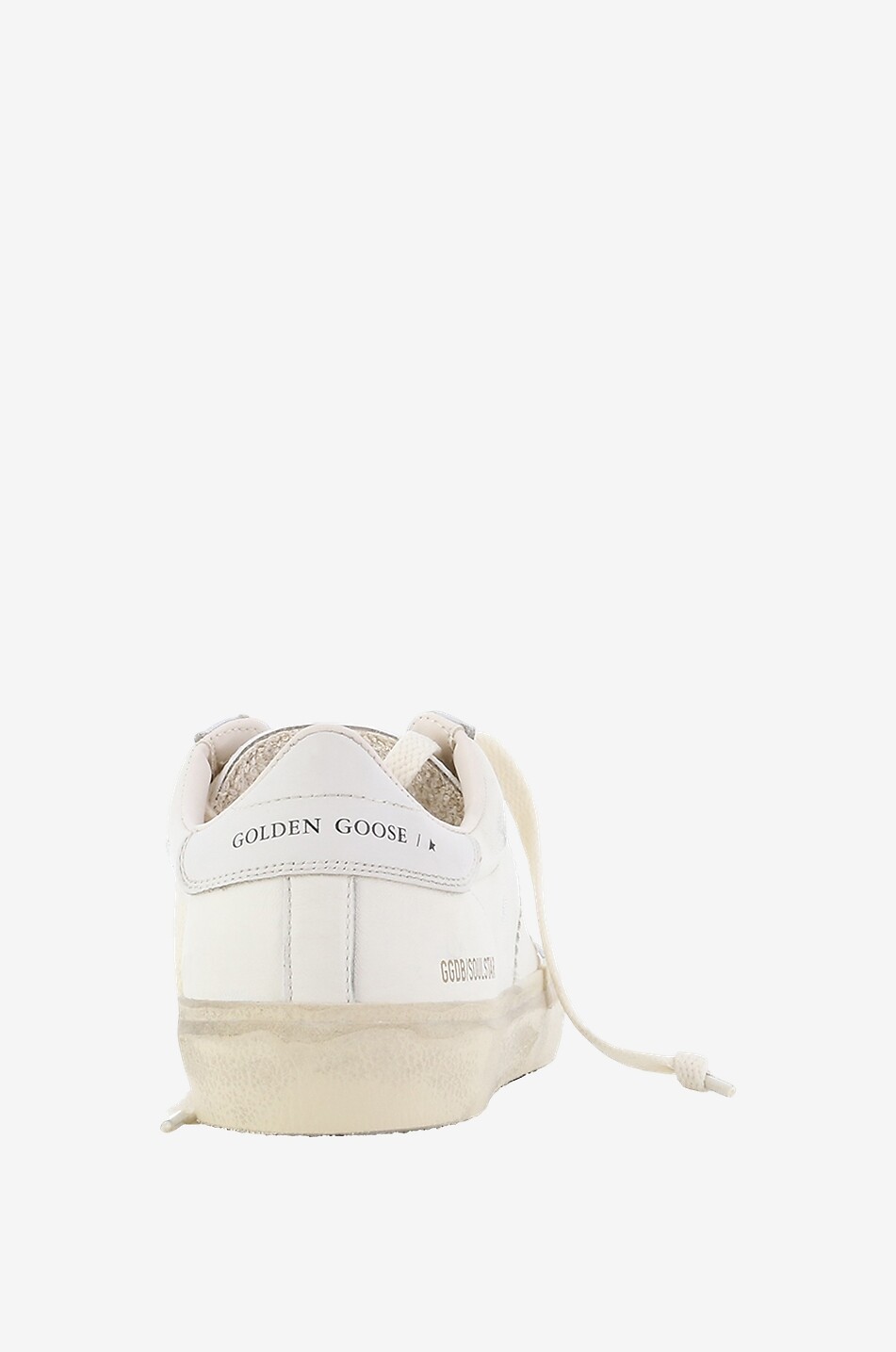 GOLDEN GOOSE Baskets basses à lacets vieillies Soul Star Femme BLANC 4