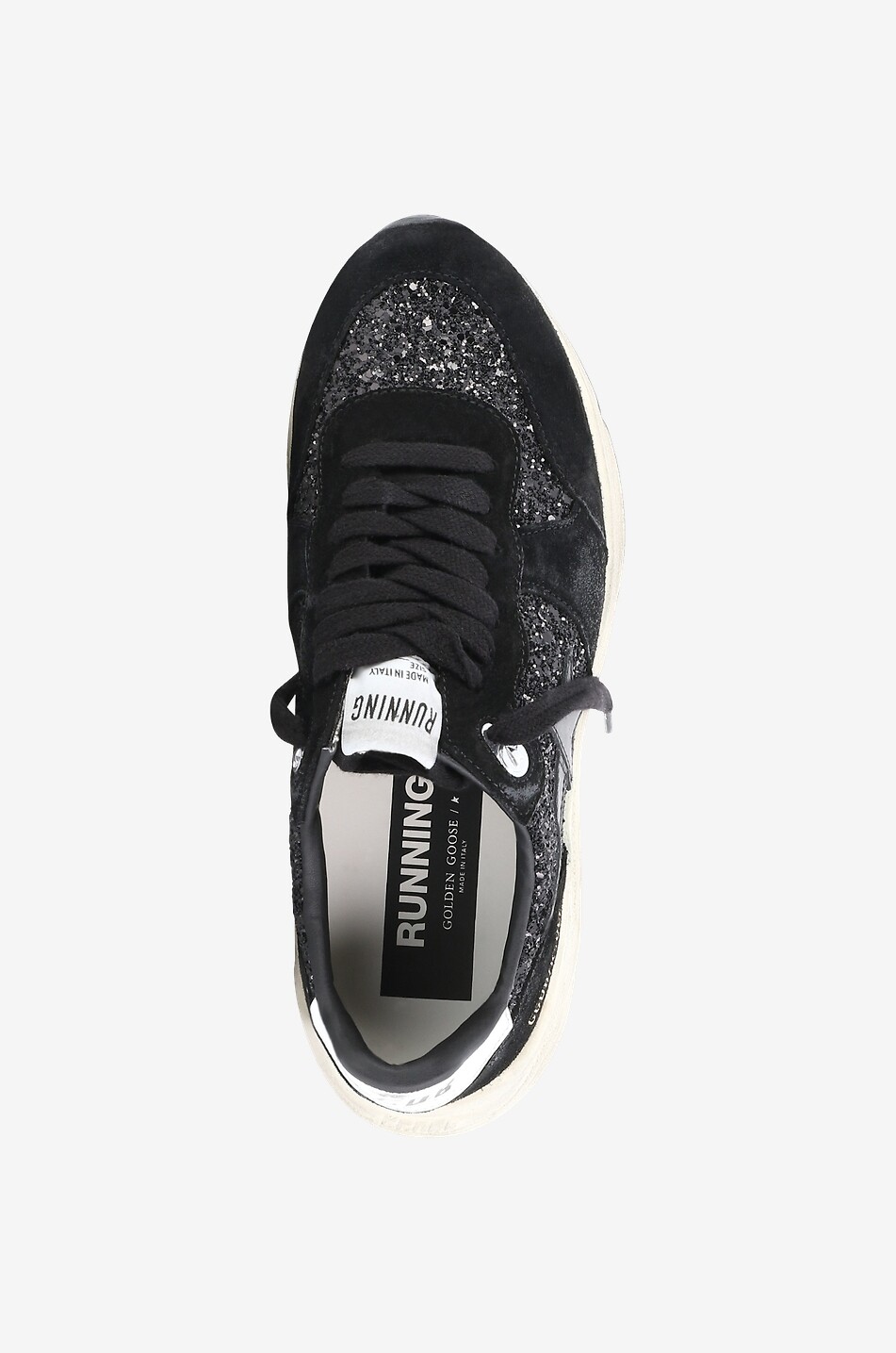 GOLDEN GOOSE Running Sole glitter low-top sneakers Women BLACK 5