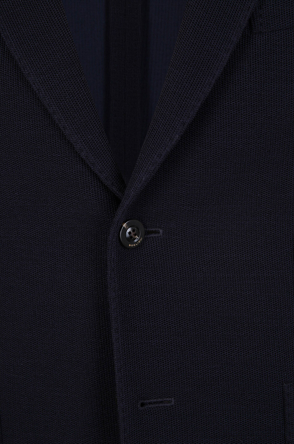 BOGLIOLI Blazer à boutonnage simple en laine piquée K.Jacket Homme BLEU FONCE 3