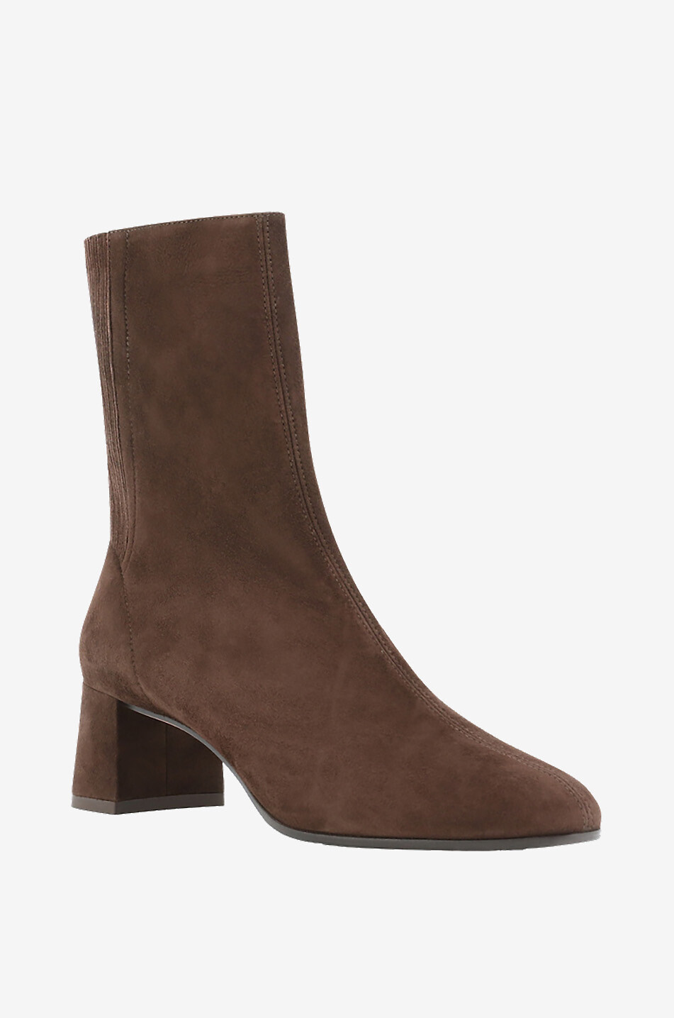 AQUAZZURA Stiefeletten aus Wildleder mit Absatz Saint Honoré 50 Damen BRAUN 1