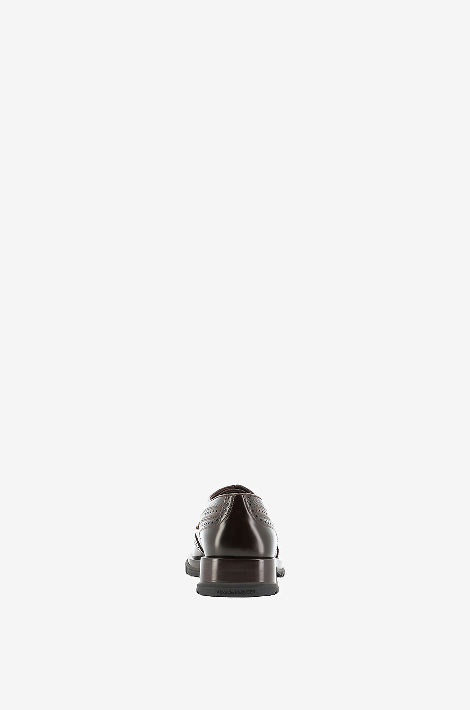 Slim Tread glossy textured derby shoes
