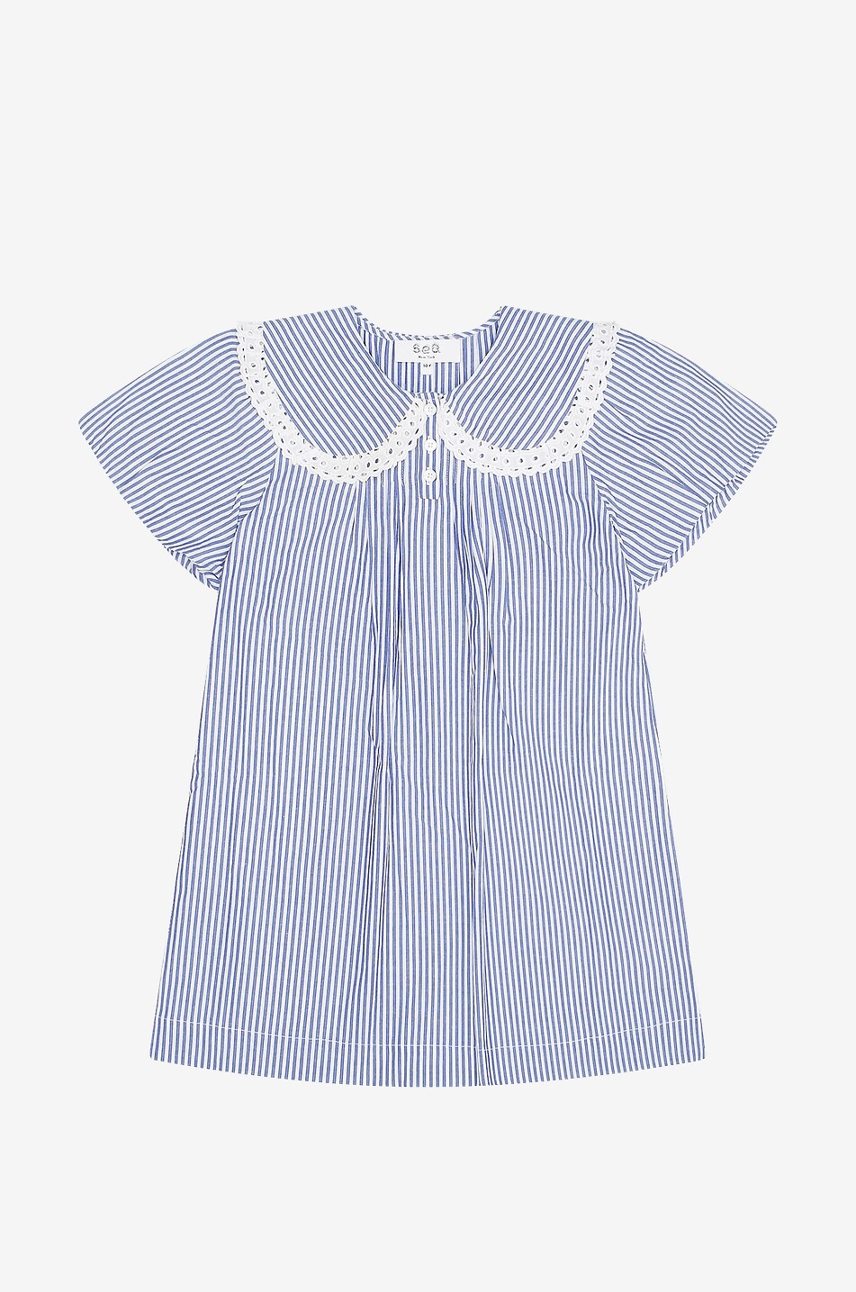 Kurzärmeliges Kleid für Mädchen aus Baumwolle Axelle