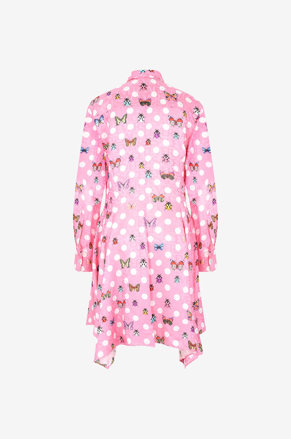 Robe chemise courte asymétrique Butterflies