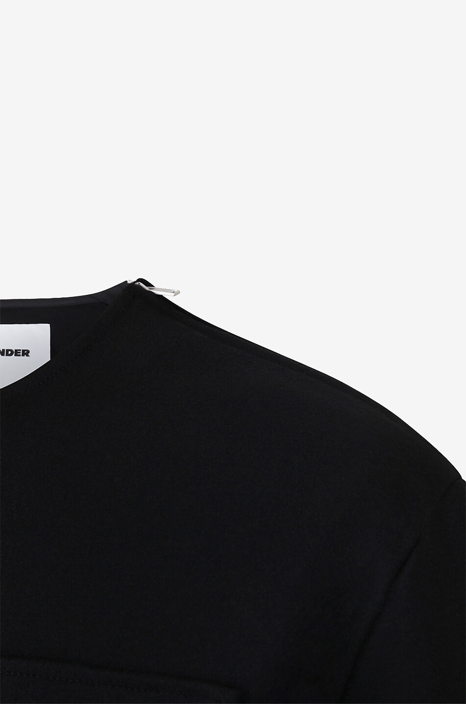 JIL SANDER T-shirt en melton à poche poitrine Homme NOIR 3