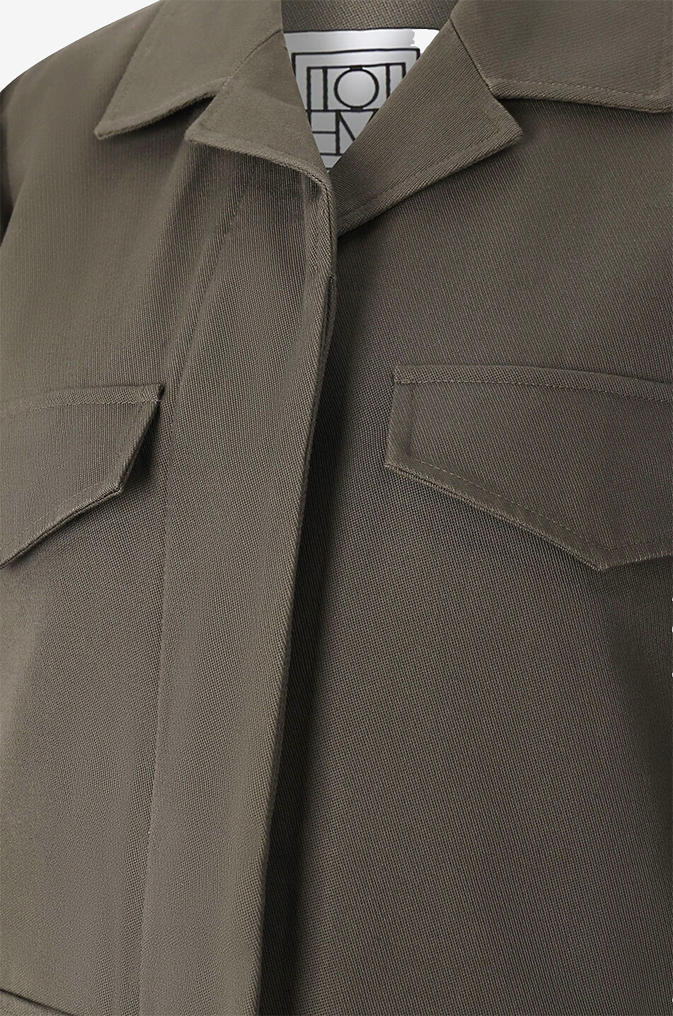TOTEME Army organic cotton shirt jacket Women KHAKI 3