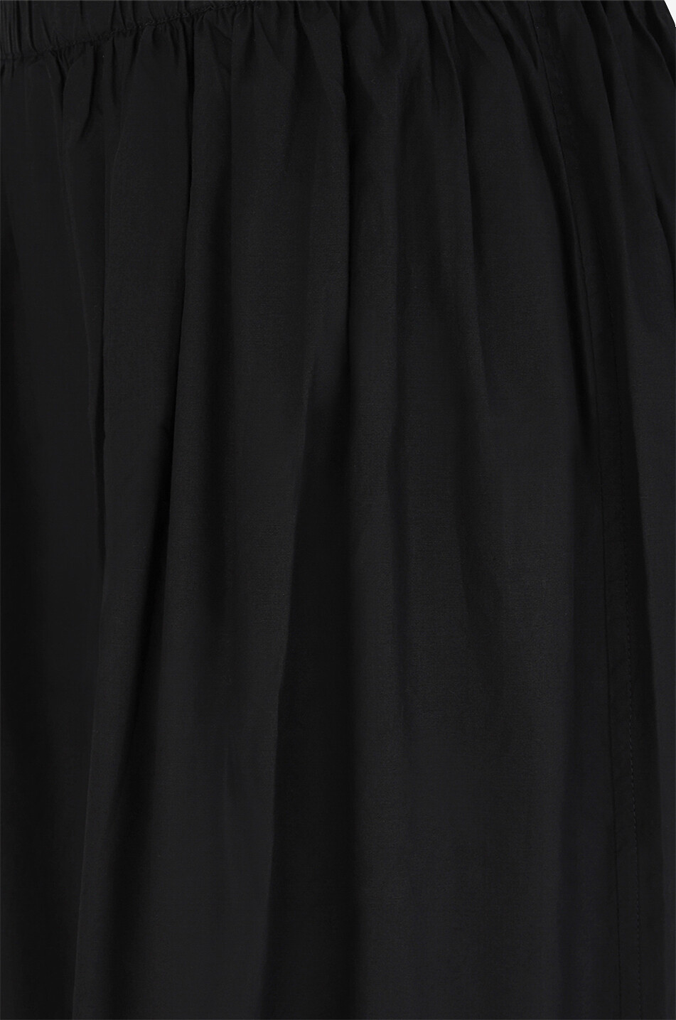 Jupe midi en popeline Maxi Flounce