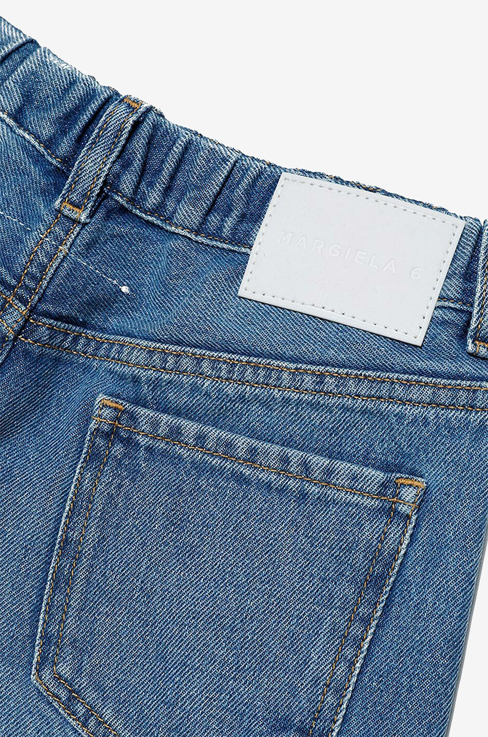 Mädchen-Hosenrock aus ausgewaschenem Denim