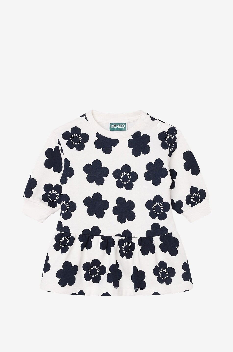 Kenzo Flower Dots Ikebana baby cotton dress