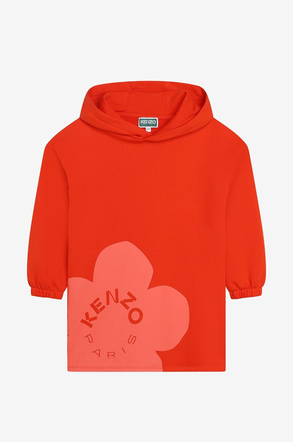 Robe sweat-shirt à capuche en coton fille Ikebana Boke Flower