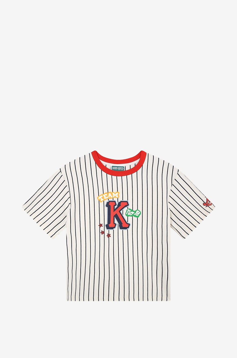 T-shirt manches courtes en coton fille Kenzo Club Baseball