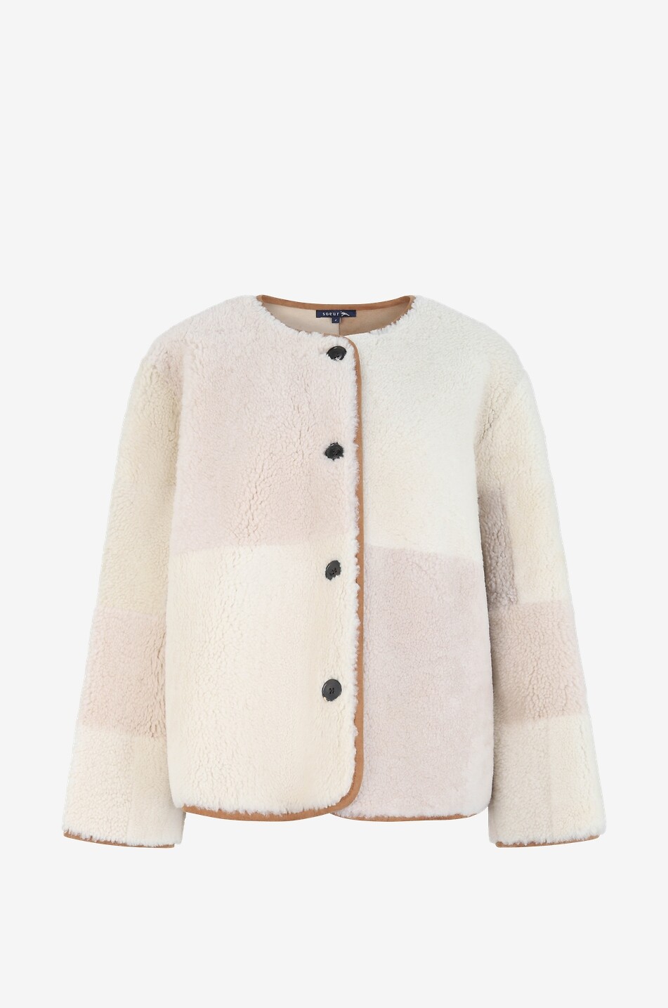 SOEUR Woori short patchwork reversible jacket Women BEIGE 1