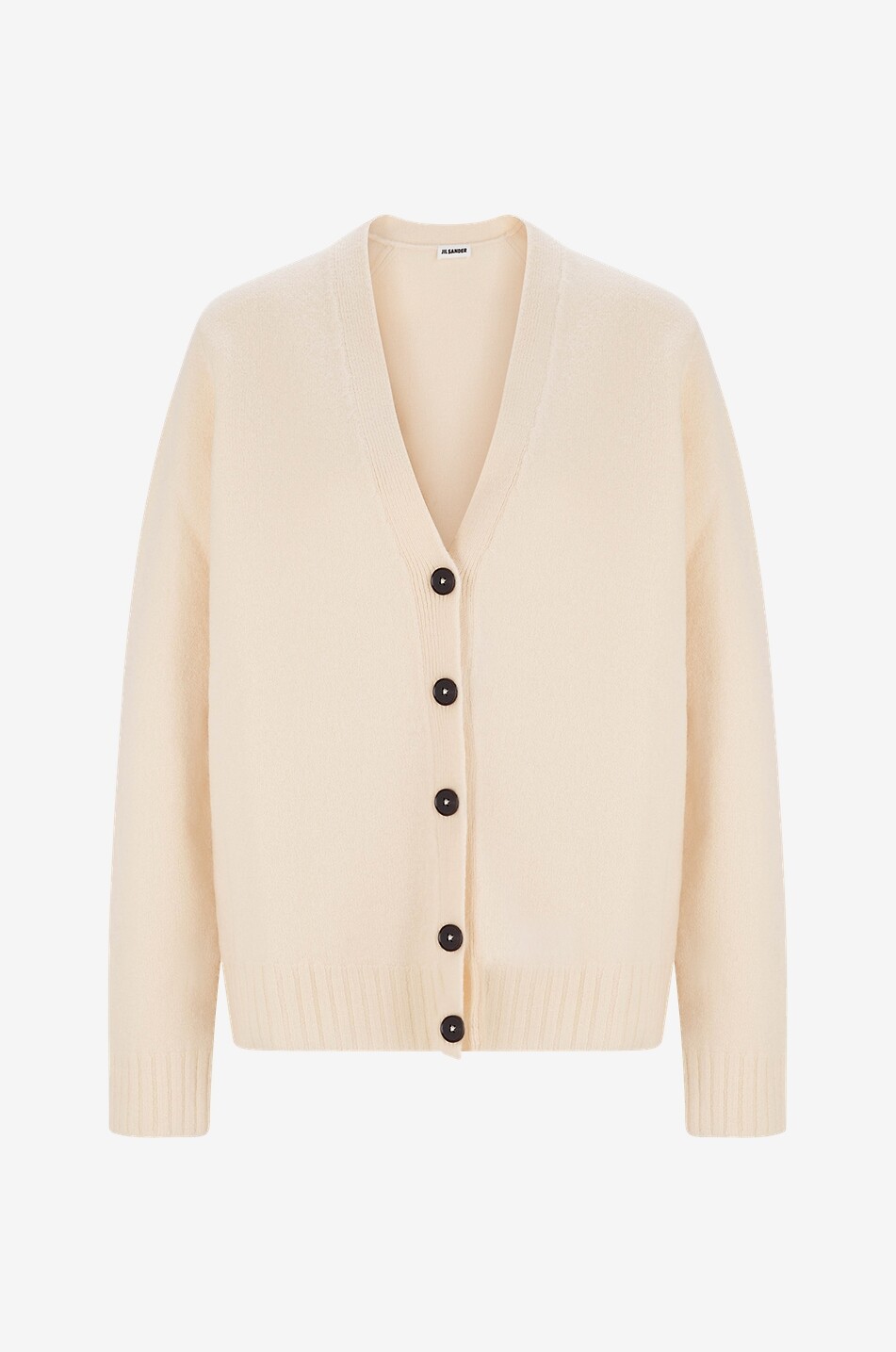 Cardigan aus gewalkter Wolle mit V-Ausschnitt