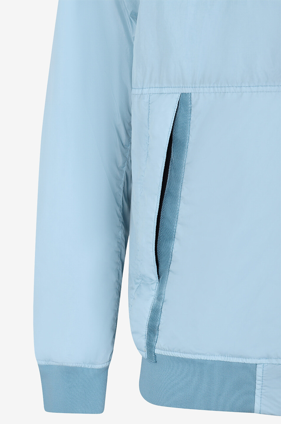 40823 Garment Dyed Crinkle Reps R-NW lightweight hooded padded jacket