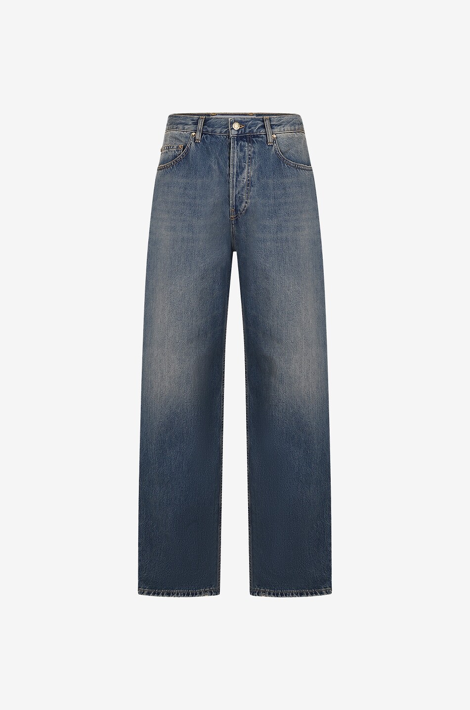 Lässig gerade ausgewaschene Jeans Skate Medium Dirty Wash