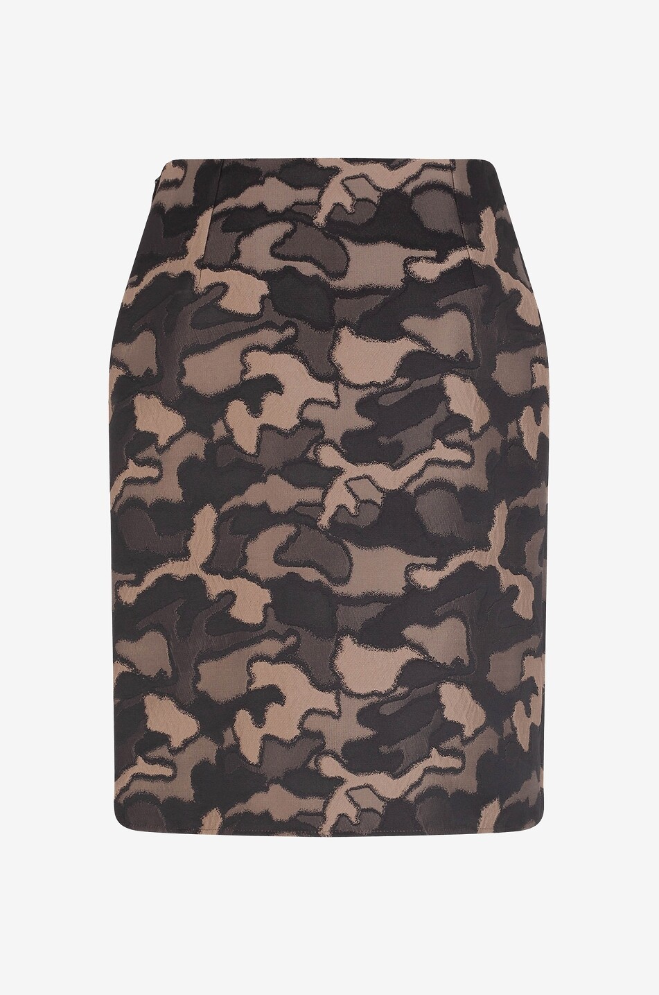 Minijupe en jacquard camouflage