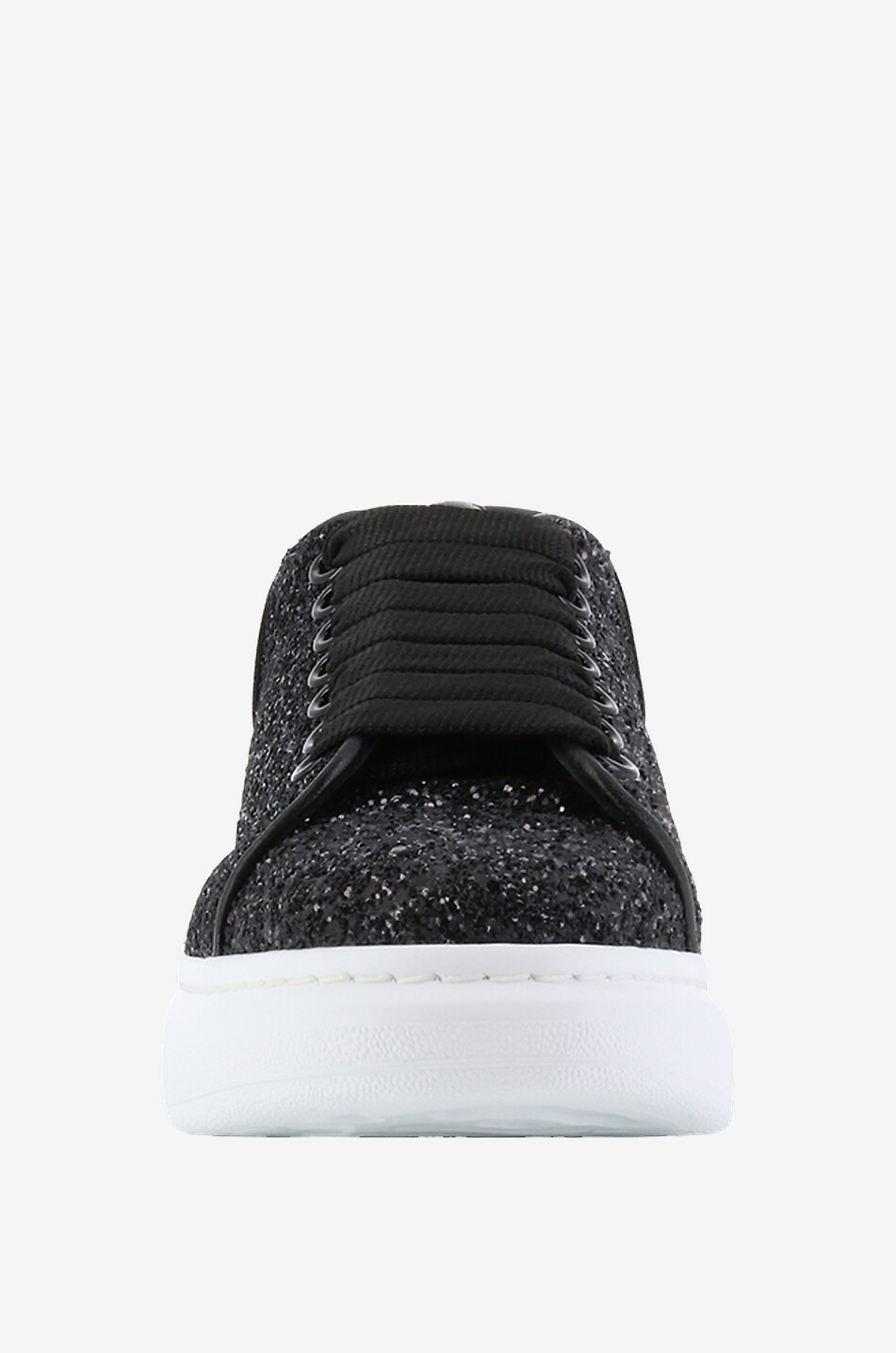 Oversize glitter low top sneakers