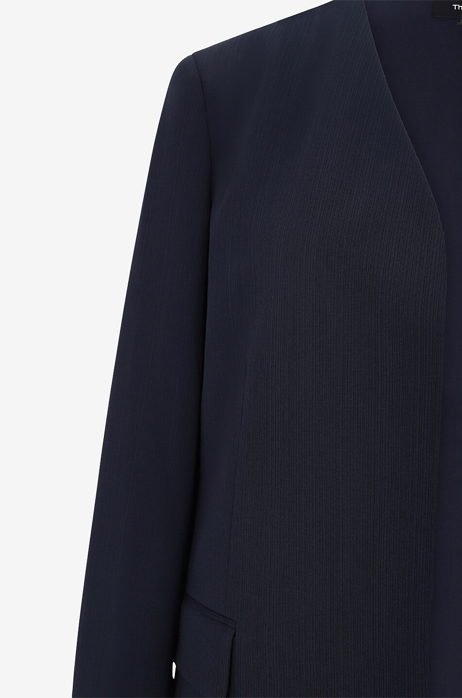 THEORY Kragenlose Blazer Damen DUNKELBLAU 3