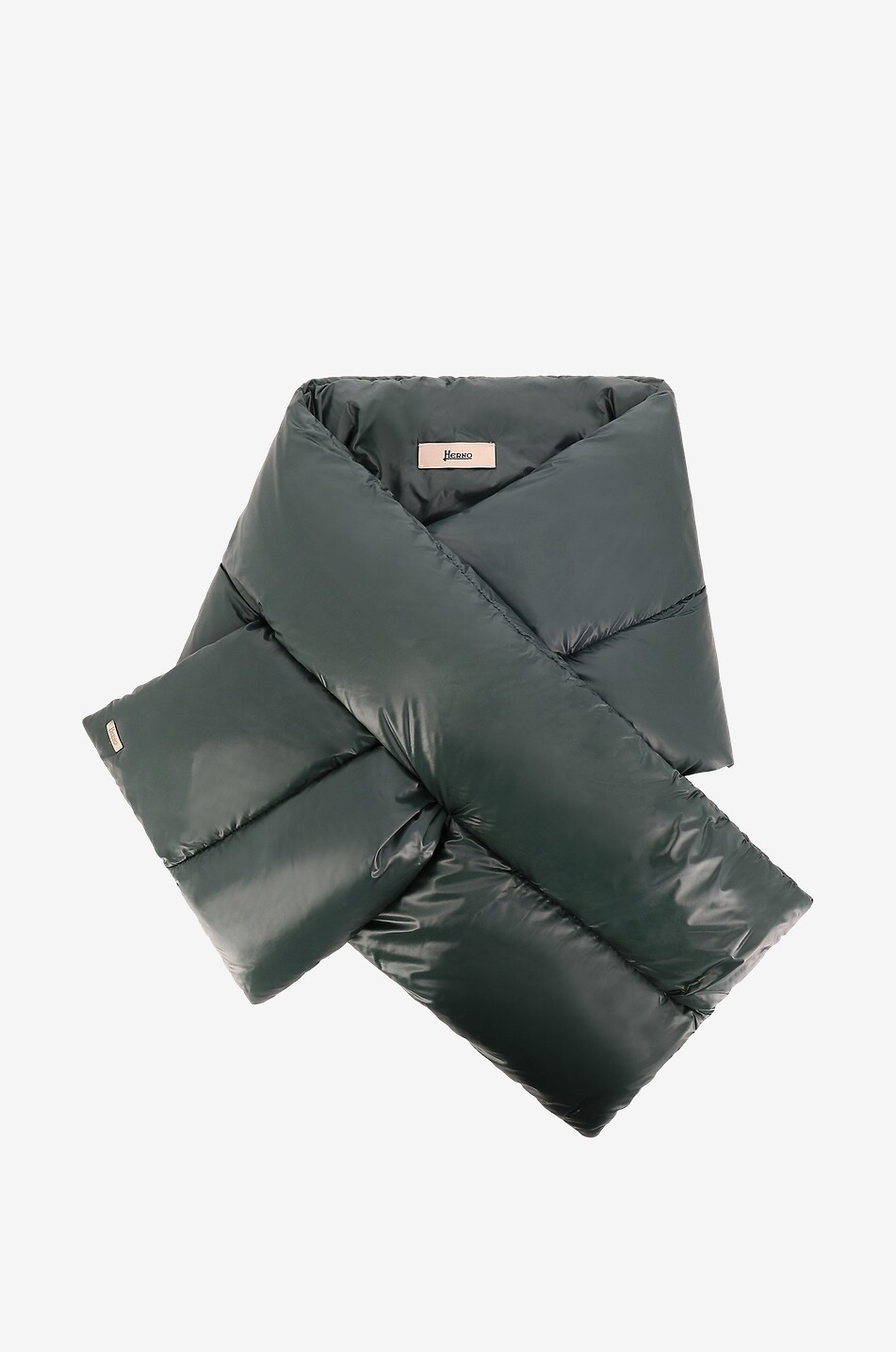 HERNO Écharpe effet doudoune Femme VERT FONCÉ 1