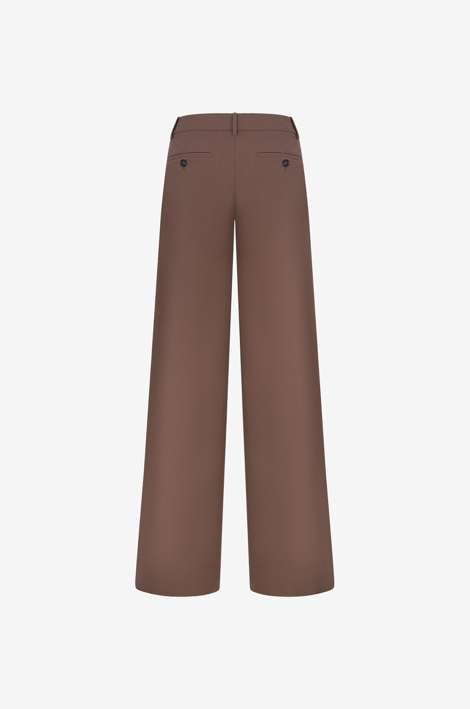THEORY Weite Hose mit niedriger Taille aus Wolle Damen BRAUN 2