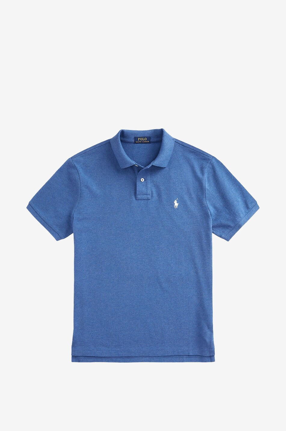 Polohemd aus Baumwollpiqué mit Pony-Stickerei Custom Slim Fit
