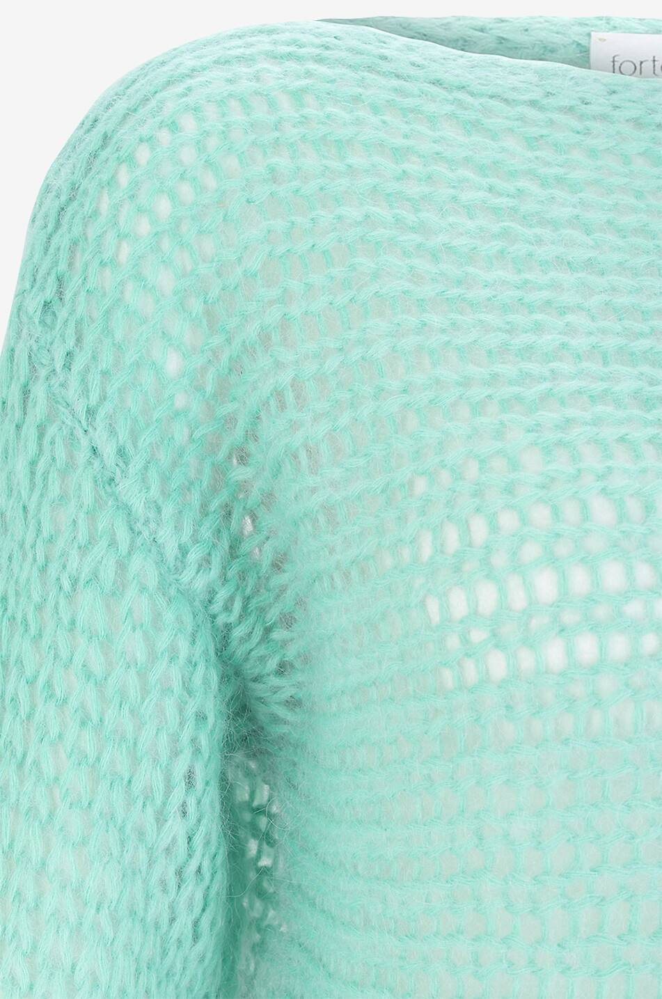 Mohair boat neck jumper