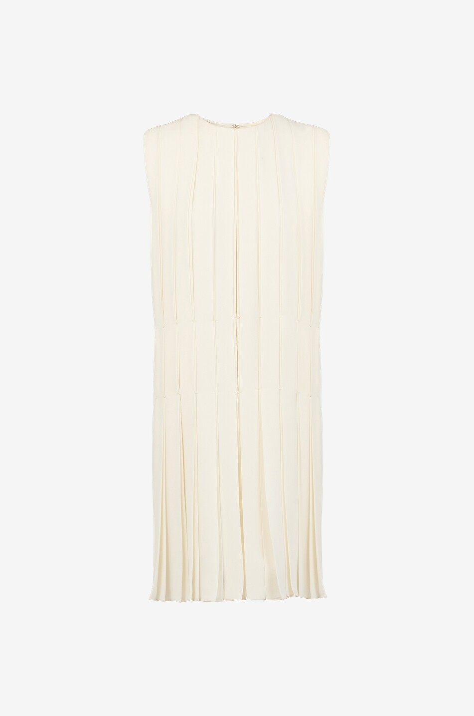 Robe courte plissée sans manches Blaz