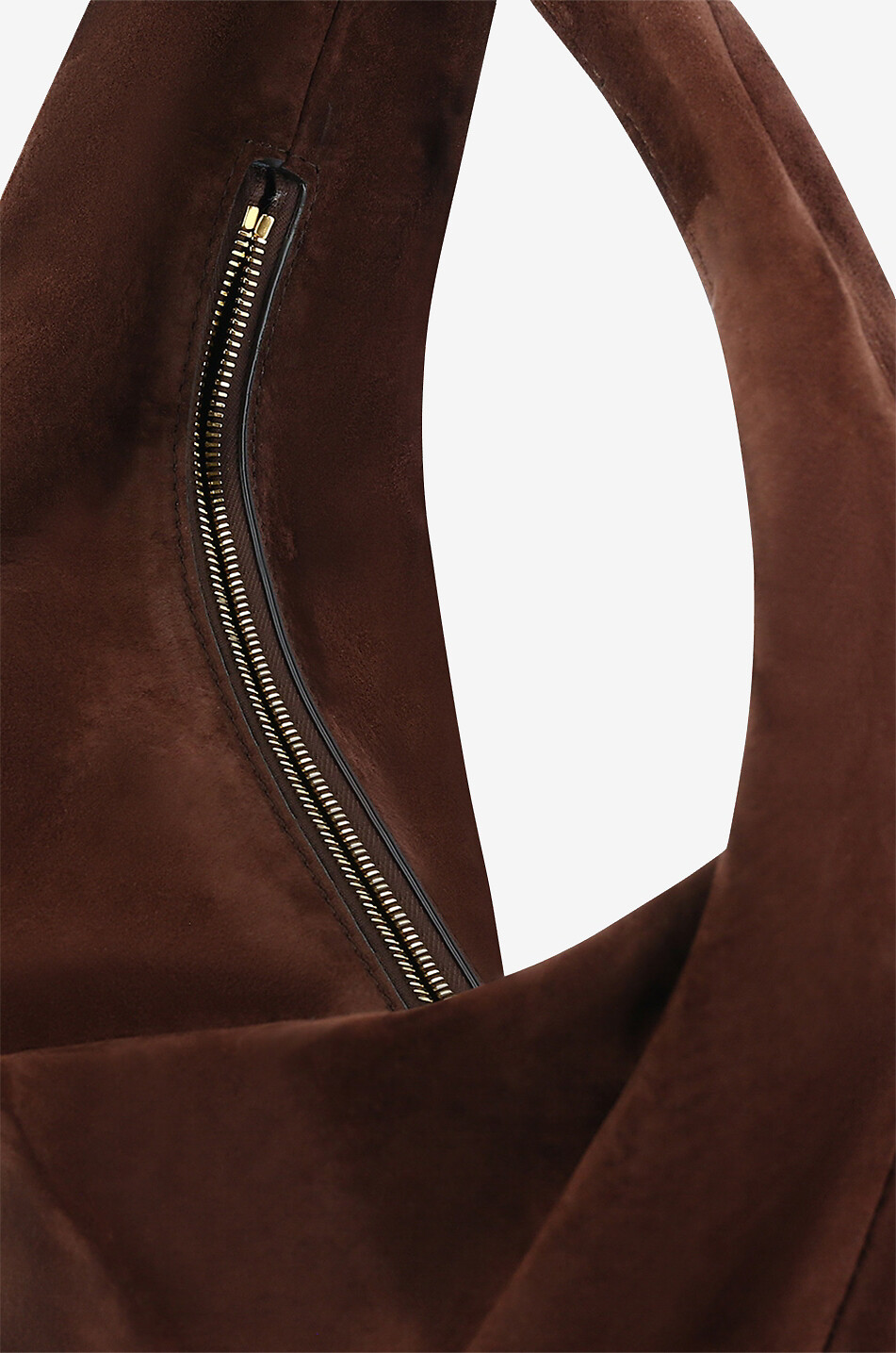 KHAITE Sac hobo en daim Olivia Medium Femme MARRON 5