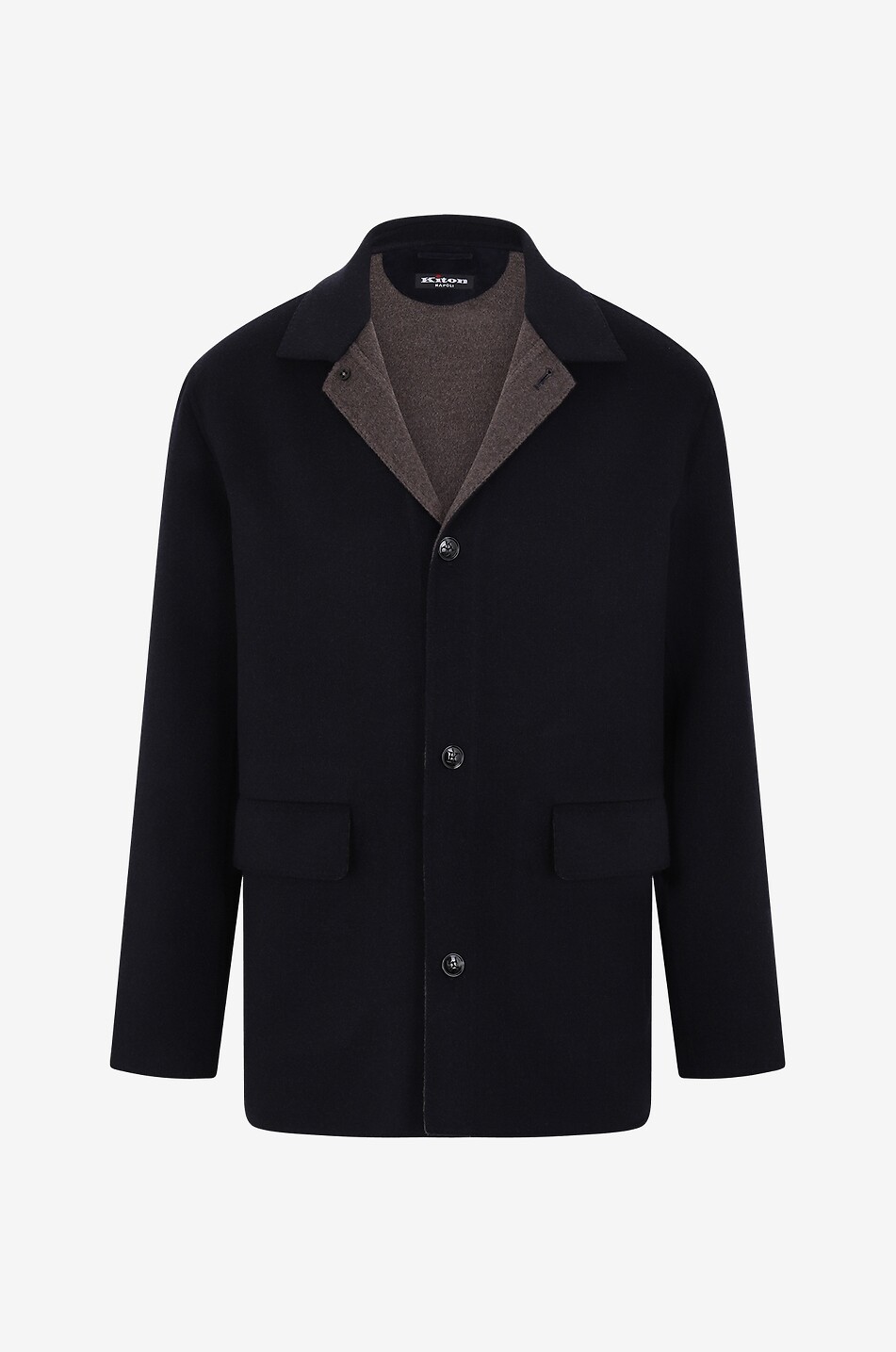 Double layer wool and cashmere jacket