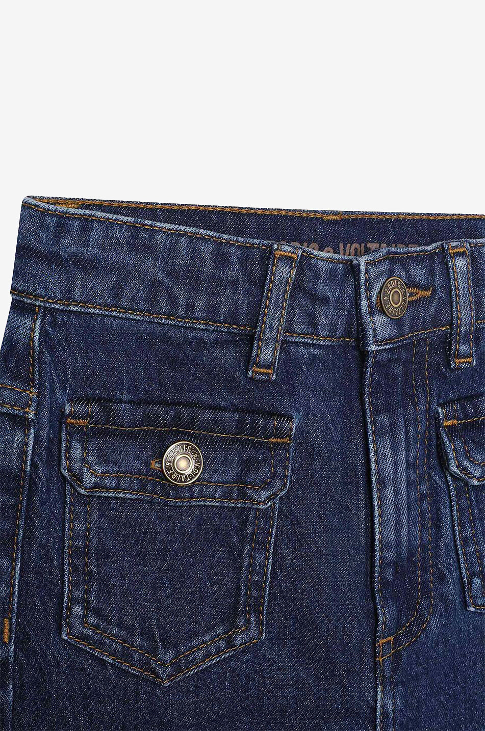 ZADIG & VOLTAIRE Paris Manga girls' cotton jeans Girl BLUE 4