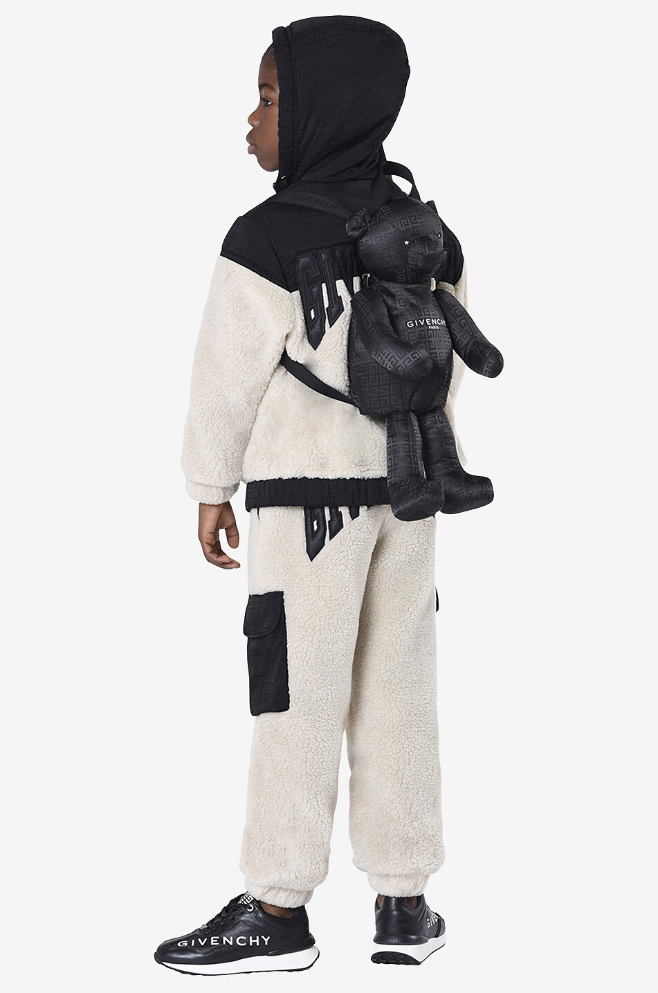 GIVENCHY Blouson garçon en peluche en jacquard 4G Garçon BEIGE 3