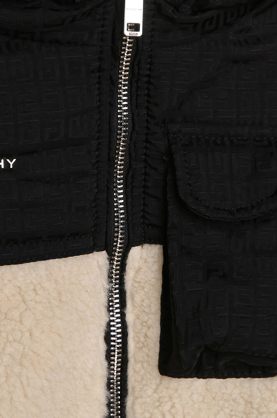 GIVENCHY Blouson garçon en peluche en jacquard 4G Garçon BEIGE 5